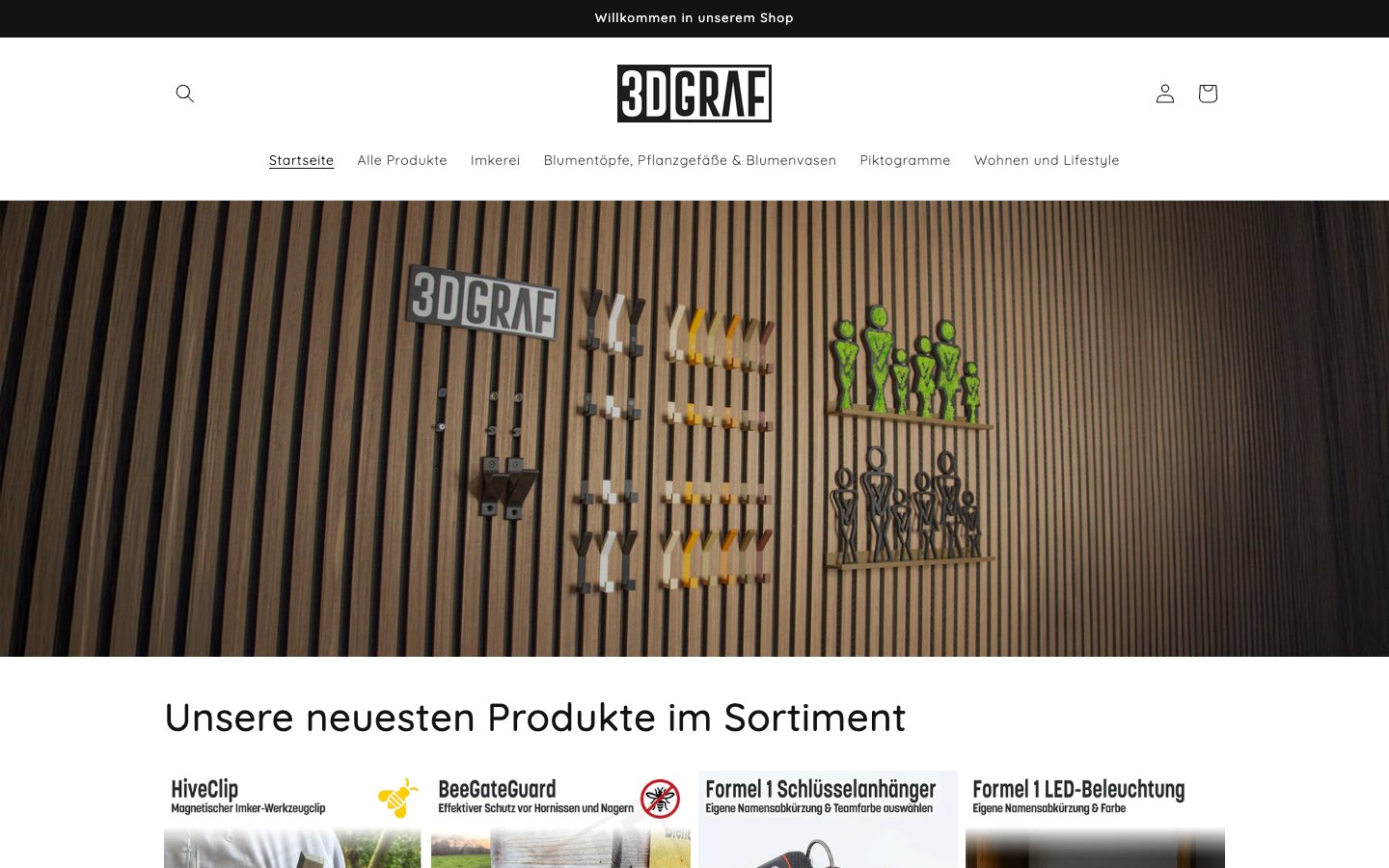 3DGRAF Online-Shop für 3D-Druck-Produkte
