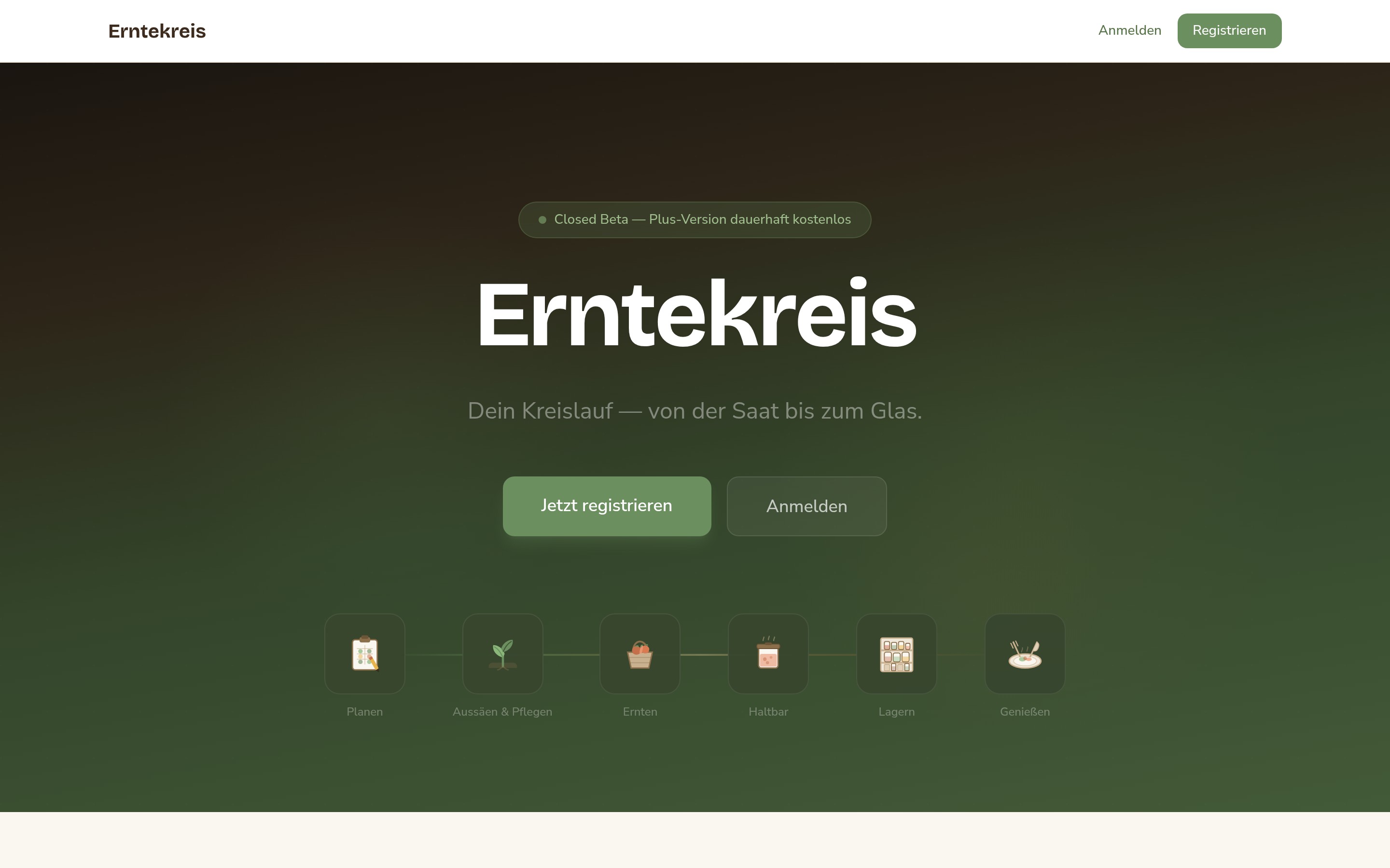SEEDTOJAR / ERNTEKREIS Garten- und Vorratsverwaltung